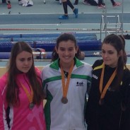 Olga Morraja Campiona de Catalunya Cadet en Pista Coberta de Llançament de Pes